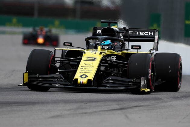 SOCHI, RUSSIA â€“ SEPTEMBER 28, 2019: Renault F1 Team driver Daniel Ricciardo of Australia takes part in a free practice session before the 2019 Formula One Russian Grand Prix at the Sochi Autodrom racing circuit. Sergei Fadeichev TASS  TS0BCAF8