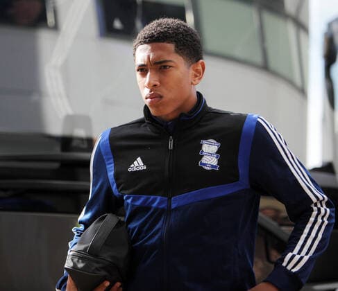Derby County v Birmingham City Sky Bet Championship Jude Bellingham of Birmingham City arrives at the stadium before the Sky Bet Championship match at Pride Park Stadium, Derby Content Not Available For UK Newspapers Copyright: xJoshxDixonx FIL-13697-0008