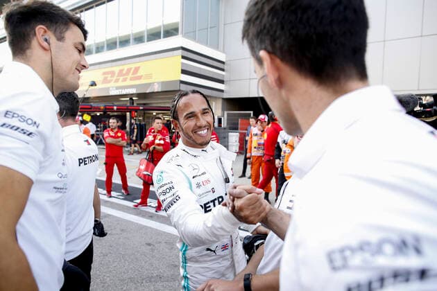 Motorsports: FIA Formula One World Championship, WM, Weltmeisterschaft 2019, Grand Prix of Russia, 44 Lewis Hamilton (GBR, Mercedes AMG Petronas Motorsport), Sochi Russia
