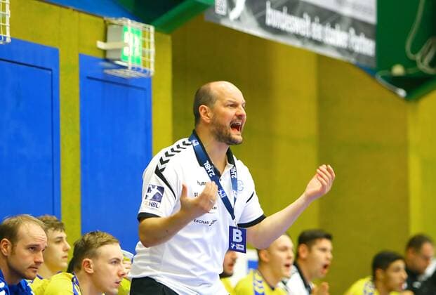 Trainer Torge Greve (Gummersbach) Handball 2.Liga 2019 20 EHV Aue - VfL Gummersbach am 28.9.2019 EHV Aue - VfL Gummersbach