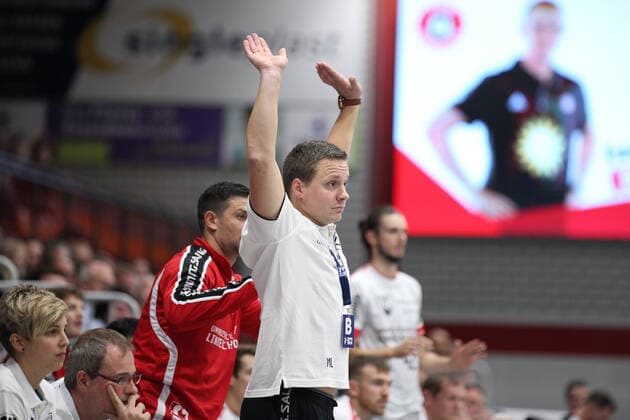 Michael Lerscht (Trainer TuS Ferndorf) GER, Handball, 2. Bundesliga, TuS N-Luebbecke gegen TuS Ferndorf, 28.09.2019 Luebbecke Copyright: xEIBNER JanxStrohdiekx EP_JSK
