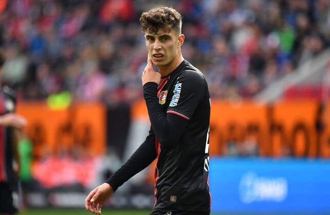 Kai HAVERTZ (Bayer Leverkusen), Gestik, Aktion,Einzelbild,angeschnittenes Einzelmotiv,Halbfigur,halbe Figur. Fussball 1. Bundesliga,6.Spieltag,Spieltag06, FC Augsburg (A)-Bayer Leverkusen (LEV) 0-3, am 28.09.2019 in Augsburg, W W K A R E N A, DFL REGULATIONS PROHIBIT ANY USE OF PHOTOGRAPHS AS IMAGE SEQUENCES AND OR QUASI-VIDEO. *** Kai HAVERTZ Bayer Leverkusen , gesture, action, single picture, cut single motif, half figure, half figure football 1 Bundesliga, 6 game day, game day06, FC Augsburg A Bayer Leverkusen LEV 0 3, on 28 09 2019 in Augsburg, W W K A R E N A, DFL REGULATIONS PROHIBIT ANY USE OF PHOTOGRAPHS AS IMAGE SEQUENCES AND OR QUASI VIDEO
