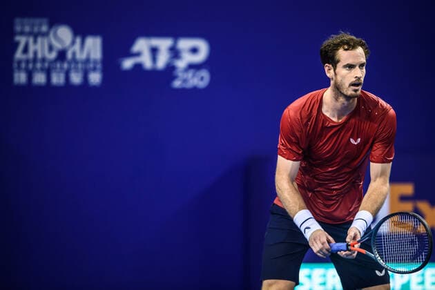 Andy Murray lost to Alex De Minaur at second round of Men s Single 2019 ATP, Tennis Herren Zhuhai Open, Andy Murray of England gets the ball against Alex De Minaur of Australia at the second round of Men s Single at the Huajin Securities Zhuhai Chaimpionships 2019 in Zhuhai city, south China s Guangdong province, 26 September 2019.....Andy Murray lost to Alex De Minaur 1-2 at the second round of Men s Single at the Huajin Securities Zhuhai Chaimpionships 2019 in Zhuhai city, south China s Guangdong province, 26 September 2019. (Photo by Zhong Zhengbin - Imaginechina Sipa USA) NO ARCHIVING, EDITORIAL USE ONLY, NO USE IN BOOKS WITHOUT CONSENT Zhuhai Guangdong China  Copyright: xImaginechinax 20190929001423025993