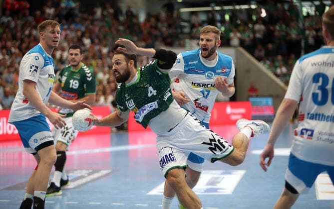Frisch Auf Göppingen - TVB 1898 Stuttgart Deutschland, Göppingen, 29.09.2019, Handball, Liqui Moly HBL Bundesliga, Saison 2019 2020, Frisch Auf Göppingen - TVB 1898 Stuttgart: Tim Kneule (Frisch Auf Göppingen).