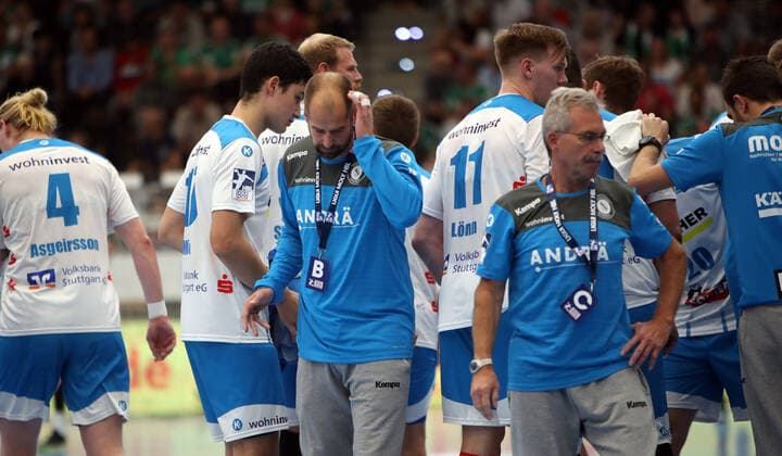 Frisch Auf Göppingen - TVB 1898 Stuttgart Deutschland, Göppingen, 29.09.2019, Handball, Liqui Moly HBL Bundesliga, Saison 2019 2020, Frisch Auf Göppingen - TVB 1898 Stuttgart: Jürgen Schweikardt (Trainer TVB 1898 Stuttgart).