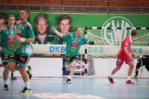 Magnus Gullerud (TSV GWD Minden 21) GER, Handball, 1. Bundesliga, TSV GWD Minden gegen TBV Lemgo Lippe, 29.09.2019 Minden Copyright: xEIBNER JanxStrohdiekx EP_JSK