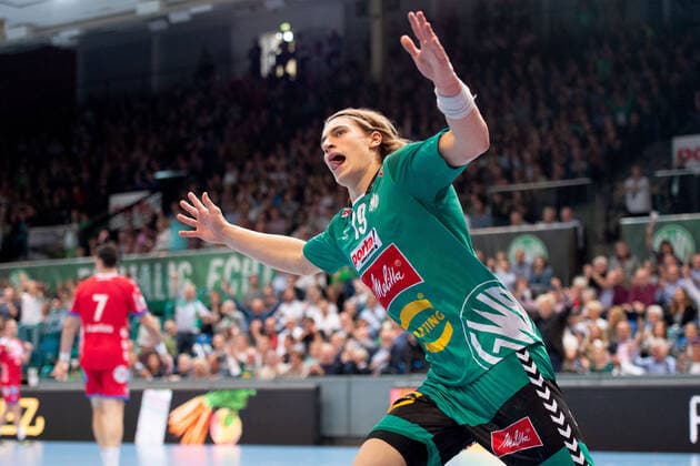 Minden, Deutschland 29.09.2019: 1. Handball-Bundesliga - 2019 2020 - GWD Minden vs. TBV Lemgo Lippe Juri Knorr (Minden) Minden Nordrhein-Westfalen Deutschland Kampa-Halle