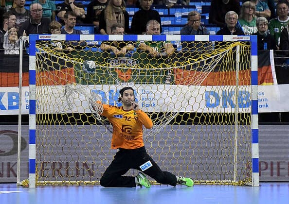 29.09.2019, xlakx, Handball Bundesliga, Fuechse Berlin - Eulen Ludwigshafen emspor, v.l.Silvio Heinevetter(Fuechse Berlin 12) Berlin