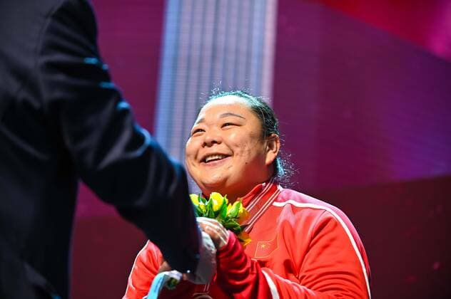2019.09.29 Doha Lekkoatletyka IAAF Mistrzostwa Swiata Doha 2019 Ceremonia Medalowa Rzut Mlotem N z Zheng WANG bronze medal Foto Pawel Andrachiewicz PressFocus 2019.09.29 Doha Athletics IAAF World Athletics Championships Doha 2019 Medal ceremony Hummer Throw Zheng WANG bronze medal Credit: Pawel Andrachiewicz PressFocus NEWSPIX.PL --- Newspix.pl  20190929_PF_PA025