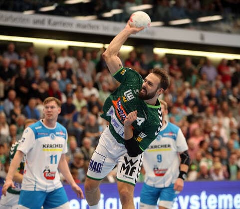 Frisch Auf Göppingen - TVB 1898 Stuttgart Deutschland, Göppingen, 29.09.2019, Handball, Liqui Moly HBL Bundesliga, Saison 2019 2020, Frisch Auf Göppingen - TVB 1898 Stuttgart: Tim Kneule (Frisch Auf Göppingen).