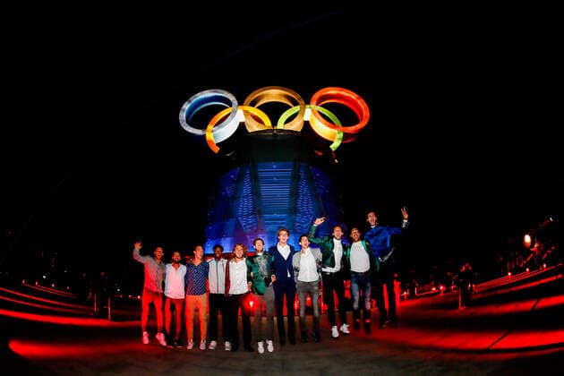BEIJING, CHINA - SEPTEMBER 29: Andy Murray (C) of Great Britain and other players pose for photos during 2019 China Open offical welcome reception at China Olympic tower on September 29, 2019 in Beijing, China.  Copyright: xVCGx CFP111251846336 