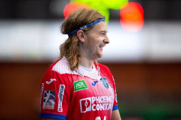 Minden, Deutschland 29.09.2019: 1. Handball-Bundesliga - 2019 2020 - GWD Minden vs. TBV Lemgo Lippe Andreas Cederholm (Lemgo) Minden Nordrhein-Westfalen Deutschland Kampa-Halle