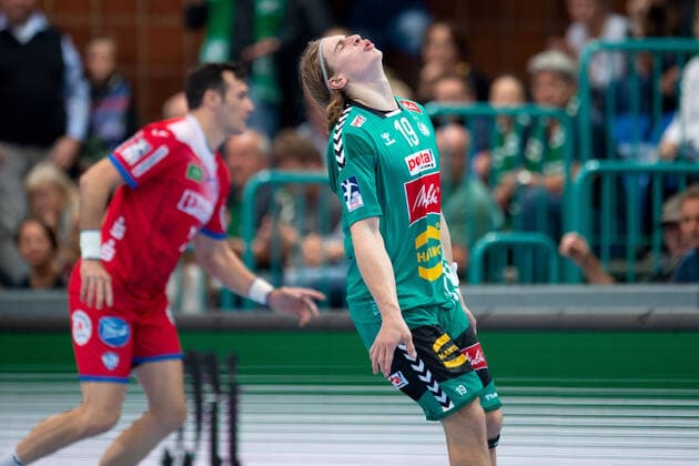 Minden, Deutschland 29.09.2019: 1. Handball-Bundesliga - 2019 2020 - GWD Minden vs. TBV Lemgo Lippe Juri Knorr (Minden) Minden Nordrhein-Westfalen Deutschland Kampa-Halle