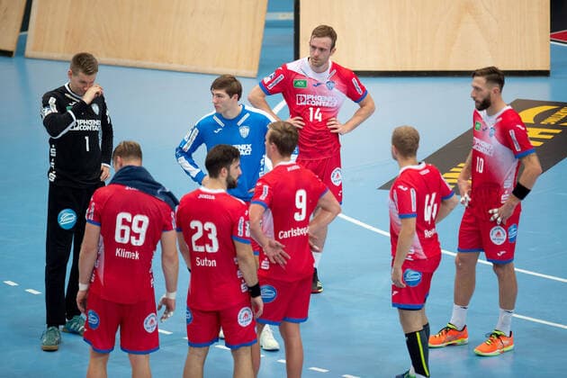 Minden, Deutschland 29.09.2019: 1. Handball-Bundesliga - 2019 2020 - GWD Minden vs. TBV Lemgo Lippe Lemgo Spieler enttäuscht Minden Nordrhein-Westfalen Deutschland Kampa-Halle
