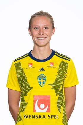 191001 Rebecka Blomqvist i U23-landslaget poserar för ett porträtt den 1 september 2019 i Stockholm. Copyright: JESPERxZERMAN BB191001JZ026