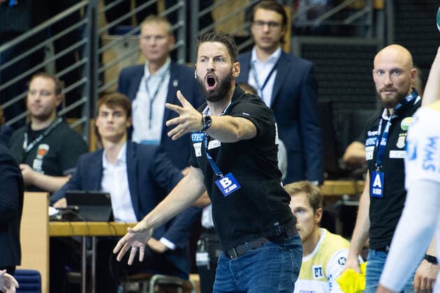 Bennet Wiegert - SCM, Fuechse Berlin vs SC Magdeburg, 01.10.19, GER, Berlin, 01.10.19, HBL, Fuechse Berlin vs SC Magdeburg, Berlin Copyright: xEIBNER UwexKochx EP_ukh
