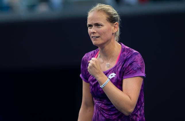 October 3, 2019, Beijing, CHINA: Anna-Lena Groenefeld of Germany playing doubles at the 2019 China Open Premier Mandatory tennis tournament with Demi Schuurs of the Netherlands 2019 China Open, Tennis, Beijing, China, Oct 3 - ZUMAa181 20191003_zaa_a181_056 Copyright: xAFP7x