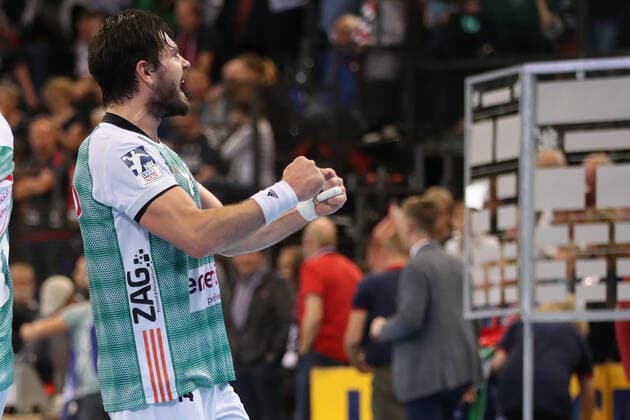 SG Flensburg-Handewitt vs TSV Hannover-Burgdorf, DHB-Pokal Achtelfinale, Flensburg; 03.10.19 Jubel Copyright: xBEAUTIFULxSPORTS MarioxM.xKobergx