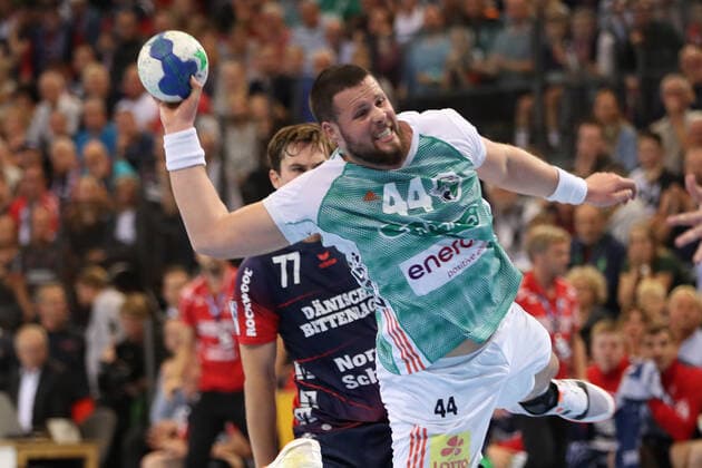SG Flensburg-Handewitt vs TSV Hannover-Burgdorf, DHB-Pokal Achtelfinale, Flensburg; 03.10.19 Ilija Brozovic (TSV Hannover-Burgdorf, 44) Copyright: xBEAUTIFULxSPORTS MarioxM.xKobergx
