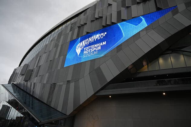 London, Tottenham Hotspur Stadium, 01.10.19, Champions League: Tottenham Hotspur - FC Bayern Muenchen Aussenansicht des Stadions Champions League: Tottenham Hotspur - FC Bayern Muenchen London