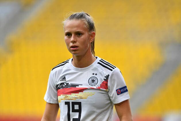 Klara Bühl (Deutschland) (19), 05.10.2019, Aachen (Deutschland), Fussball, EURO 2021 Qualifikation Deutschland - Ukraine