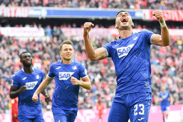 Bilder des Jahres 2019, Sport 10 Oktober Sport Themen der Woche KW40 05.10.2019, xmeix, 1.Fussball Bundesliga, FC Bayern Muenchen - TSG 1899 Hoffenheim, emspor, v.l. Jubel zum 0:1 für Hoffenheim durch Sargis Adamyan (TSG 1899 Hoffenheim) (DFL DFB REGULATIONS PROHIBIT ANY USE OF PHOTOGRAPHS as IMAGE SEQUENCES and or QUASI-VIDEO) Muenchen *** 05 10 2019, xmeix, 1 Football Bundesliga, FC Bayern Muenchen TSG 1899 Hoffenheim, emspor, v l Jubel zum 0 1 für Hoffenheim by Sargis Adamyan TSG 1899 Hoffenheim DFL DFB REGULATIONS PROHIBIT ANY USE OF PHOTOGRAPHS as IMAGE SEQUENCES and or QUASI VIDEO Muenchen prio:1