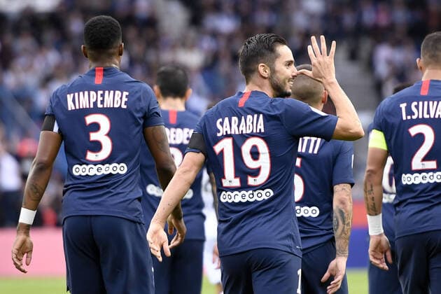 Sport Bilder des Tages JOIE - 19 PABLO SARABIA (PSG) FOOTBALL : Paris SG vs Angers - Ligue 1 Conforama - 05 10 2019 AnthonyBIBARD FEP Panoramic 