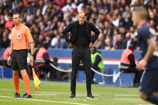 THOMAS TUCHEL (ENTRAINEUR PSG) FOOTBALL : Paris SG vs Angers - Ligue 1 Conforama - 05 10 2019 AnthonyBIBARD FEP Panoramic 