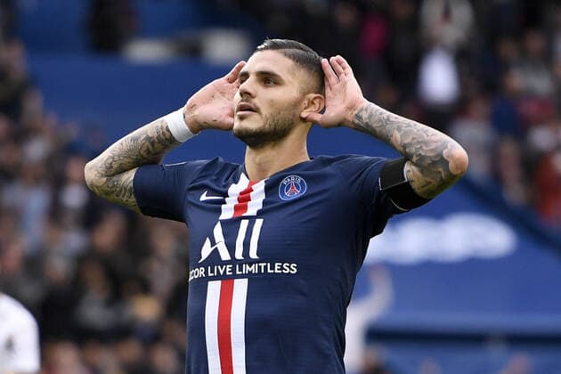 JOIE - 18 MAURO ICARDI (PSG) FOOTBALL : Paris SG vs Angers - Ligue 1 Conforama - 05 10 2019 AnthonyBIBARD FEP Panoramic 