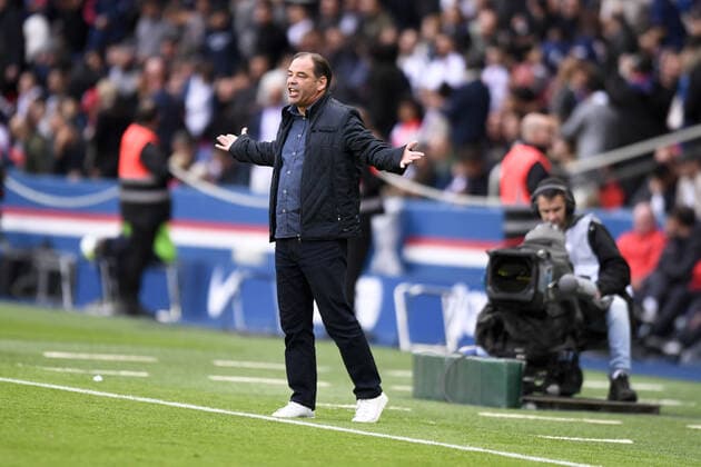 STEPHANE MOULIN (ENTRAINEUR ANGERS) FOOTBALL : Paris SG vs Angers - Ligue 1 Conforama - 05 10 2019 AnthonyBIBARD FEP Panoramic 