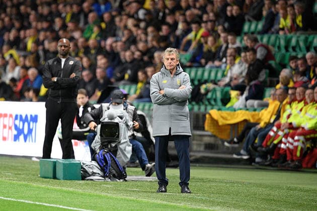 CHRISTIAN GOURCUFF (ENTRAINEUR NANTES) FOOTBALL : Nantes vs Nice - Ligue 1 Conforama - 05 10 2019 FEP Panoramic 