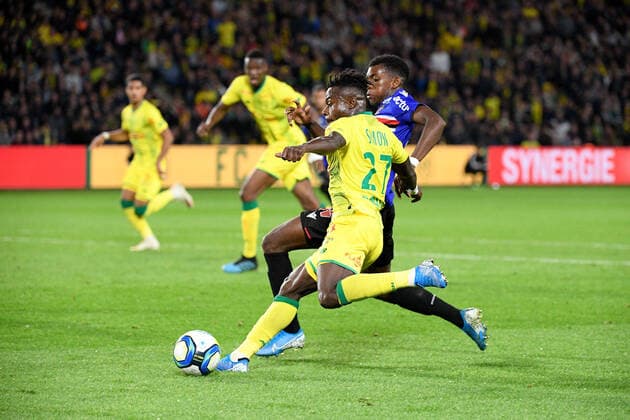 27 MOSES SIMON (NAN) FOOTBALL : Nantes vs Nice - Ligue 1 Conforama - 05 10 2019 FEP Panoramic 