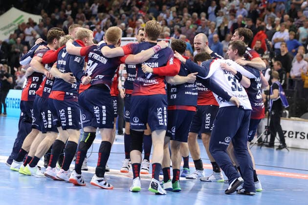 SG Flensburg-Handewitt vs Fuechse Berlin, 06.10.19, LIQUI-MOLY Handball-Bundesliga, Sieg Copyright: xBEAUTIFULxSPORTS MarioxM.xKobergx