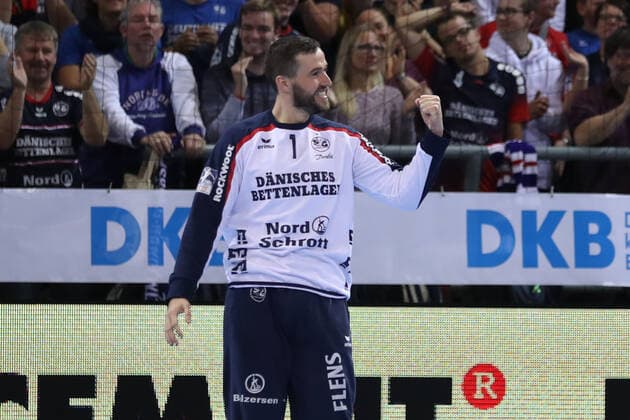 SG Flensburg-Handewitt vs Fuechse Berlin, 06.10.19, LIQUI-MOLY Handball-Bundesliga, Benjamin Buric (SG Flensburg-Handewitt, 01) Copyright: xBEAUTIFULxSPORTS MarioxM.xKobergx