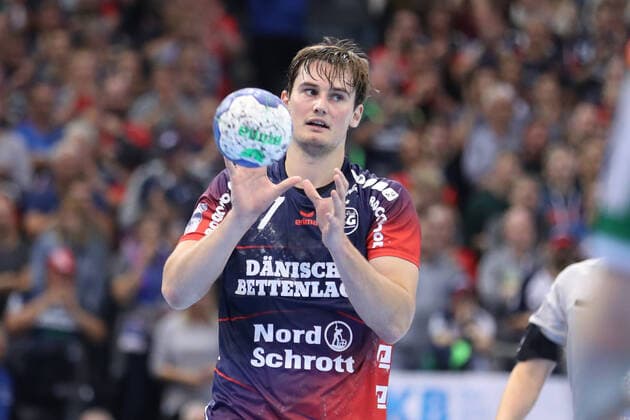 SG Flensburg-Handewitt vs Fuechse Berlin, 06.10.19, LIQUI-MOLY Handball-Bundesliga, Magnus Roed (SG Flensburg-Handewitt, 77) Copyright: xBEAUTIFULxSPORTS MarioxM.xKobergx