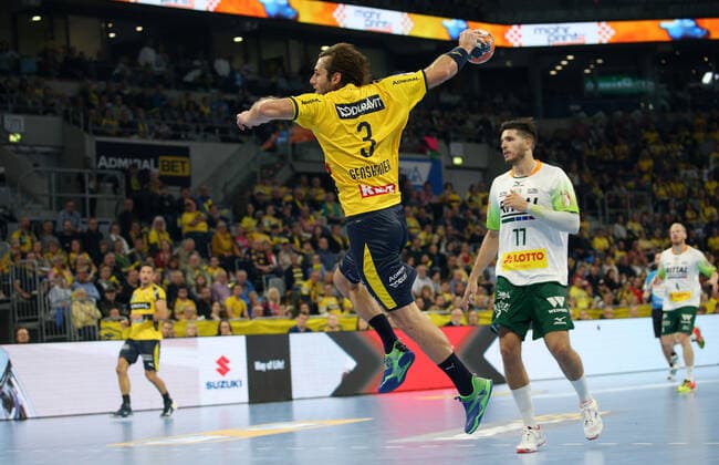 Handball, 1. Bundesliga: Rhein-Neckar-Löwen - HSG Wetzlar, 8. Spieltag am 06.10.2019, Saison 2019 20, ZmdZ, Uwe Gensheimer (3, Rhein Neckar Löwen) erzielt einen treffer, Rhein-Neckar-Löwen - HSG Wetzlar