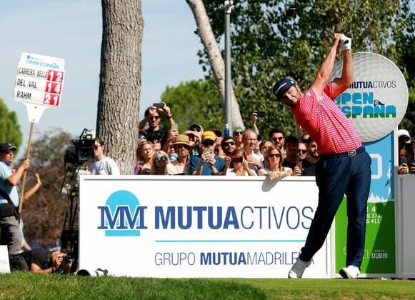 Spanish golfer Jon Rahm competes in the fourth day of Mutuactivos Open de Espana golf tournament at Club de Campo Villa de Madrid golf club, in Madrid, Spain, 06 October 2019. The European Tour s open tournament runs from 03 to 06 October. Mutuactivos Open de Espana golf tournament !ACHTUNG: NUR REDAKTIONELLE NUTZUNG!  Copyright: xVICTORxLERENAx GRAF6015 20191006-637059759528432736