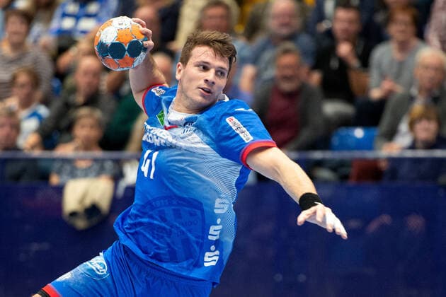Lemgo, Deutschland 06.10.2019: 1. Handball-Bundesliga - 2019 2020 - TBV Lemgo Lippe vs. THW Kiel Alexander Engelhardt (Lemgo) Lemgo Nordrhein-Westfalen Deutschland Phoenix Contact Arena