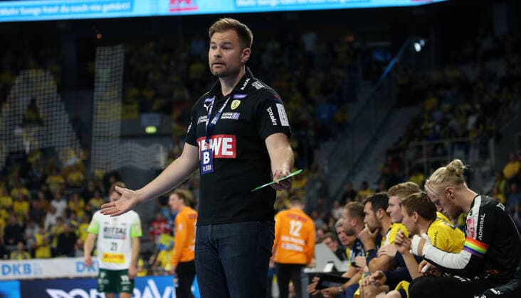Handball, 1. Bundesliga: Rhein-Neckar-Löwen - HSG Wetzlar, 8. Spieltag am 06.10.2019, Saison 2019 20, ZmdZ, Kristjan Andresson (Trainer Rhein Neckar Löwen), Rhein-Neckar-Löwen - HSG Wetzlar