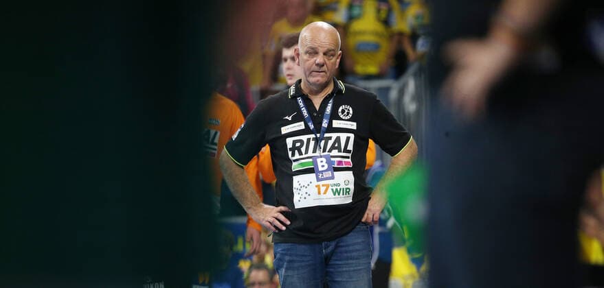 Handball, 1. Bundesliga: Rhein-Neckar-Löwen - HSG Wetzlar, 8. Spieltag am 06.10.2019, Saison 2019 20, ZmdZ, Kai Waldschneider (Trainer HSG Wetzlar), Rhein-Neckar-Löwen - HSG Wetzlar