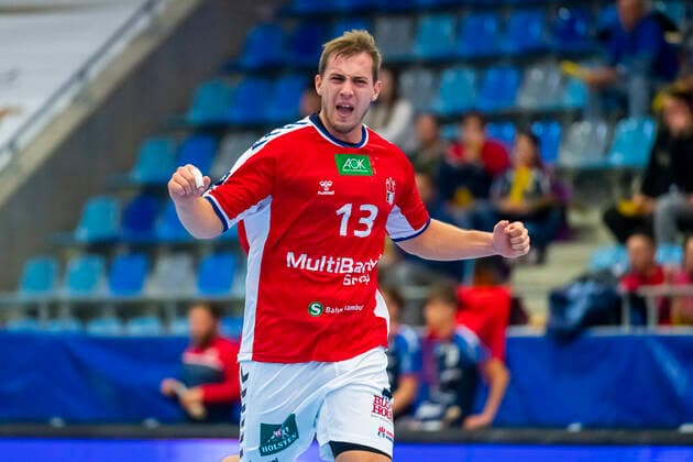 Bietigheim, Deutschland 06. Oktober 2019: 2. BL - 19 20- SG BBM Bietigheim vs. HSV Handball Hamburg Niklas Weller (HSV Hamburg) Bietigheim Egetrans Arena Baden-Württemberg Deutschland
