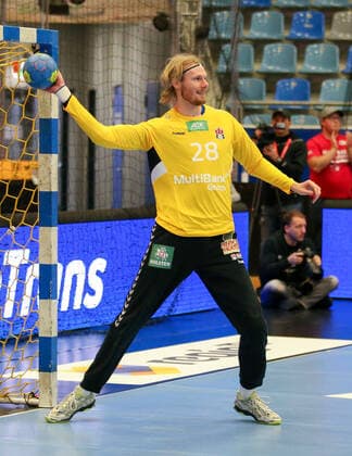 06.10.2019, Deutschland, Bietigheim, Handball 2. Bundesliga Herren Saison 2019 2020 SG BBM Bietigheim vs. HSV Hamburg: Aron Rafn Edvardsson (HSV)