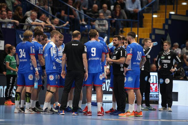 Auszeit TBV Lemgo Lippe GER, Handball, 1. Bundesliga, TBV Lemgo Lippe gegen THW Kiel, 06.10.2019 Lemgo Copyright: xEIBNER JanxStrohdiekx EP_JSK