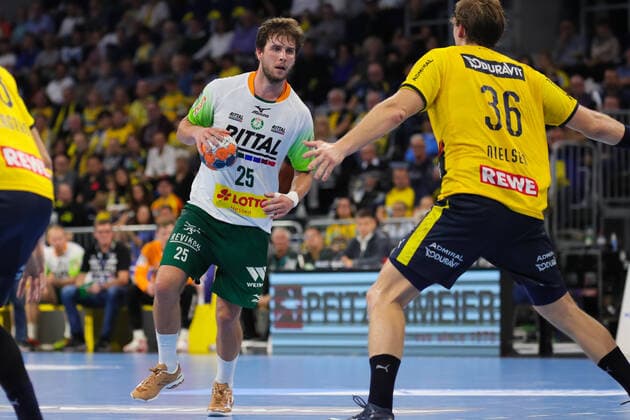 Handball Bundesliga: Rhein-Neckar Loewen vs. HSG Wetzlar Mannheim, Deutschland 06. Oktober 2019 - 8. Spieltag der Liqui Moly Handball Bundesliga: Olle Forsell-Schefvert (Wetzlar), Aktion Einzelbild