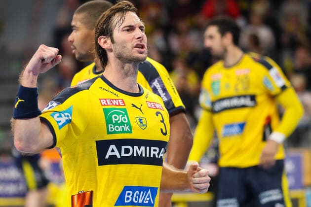 Handball Bundesliga: Rhein-Neckar Loewen vs. HSG Wetzlar Mannheim, Deutschland 06. Oktober 2019 - 8. Spieltag der Liqui Moly Handball Bundesliga: Uwe Gensheimer (Loewen), Aktion Einzelbild Gestik Geste gestikuliert Mimik starker Gesichtsausdruck Emotion Jubel Freude Emotion Torjubel Torschuetze Torschütze