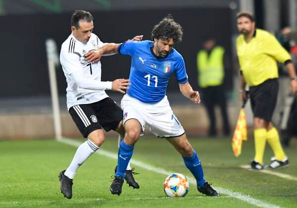 Sport Bilder des Tages 07.10.2019 - Fussball - Länderspiel Legenden-Spiel -: DFB All Stars ( Deutschland ) gg Azzurri Legends ( Italien ) - MeZi -