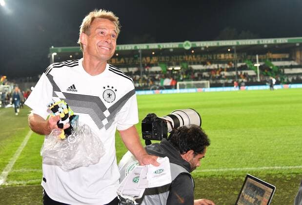 07.10.2019 - Fussball - Länderspiel Legenden-Spiel -: DFB All Stars ( Deutschland ) gg Azzurri Legends ( Italien ) - - Jürgen Klinsmann (Deutschland DFB-All-Stars ) n