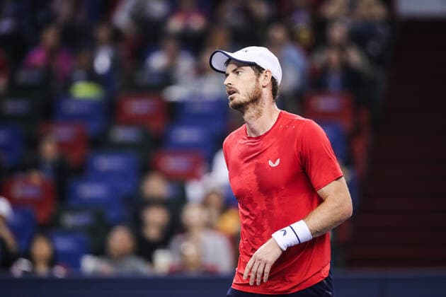 October 7, 2019, Shanghai, China: British professional tennis player Andy Murray competes against Argentine professional tennis player Juan Ignacio Londero during the first round of 2019 Rolex Shanghai Masters, in Shanghai, China, 7 October 2019...British professional tennis player Andy Murray defeated Argentine professional tennis player Juan Ignacio Londero with 2-1 at the first round of 2019 Rolex Shanghai Masters, in Shanghai, China, 7 October 2019.