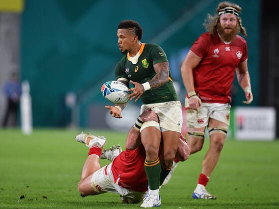 Rugby Union - 2019 Rugby World Cup - Pool B: South Africa vs. Canada South Africa s Elton Jantjies in action, at Kobe Misaki Stadium, Kobe City. COLORSPORT ASHLEY WESTERN 