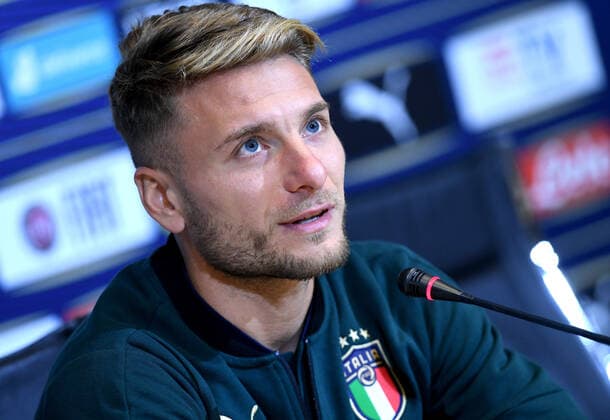 Photo LaPresse - Jennifer Lorenzini 08 October 2019 Firenze (Italy) Soccer Italy Italian Football meeting - "Coverciano" - press conference, PK, Pressekonferenz Ciro Immobile In the pic: Ciro Immobile  Copyright: xJenniferxLorenzini LaPressex